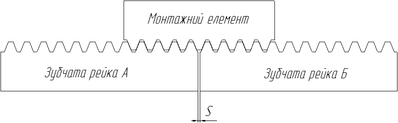 Зубчатая рейка с косыми зубьями, фото 2